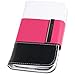 Fosmon CADDY Series Leather Wallet Case for Samsung Galaxy S4 IV / I9500 (White - Pink - Black)
