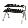 TKO 824HDR-B 2-Tier Horizontal Dumbbell Rack
