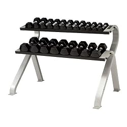 TKO 824HDR-B 2-Tier Horizontal Dumbbell Rack