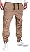 YUNY Mens Outdoor Harem Running Jogger Bottom Pants Khaki S