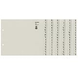 Produkt-Bild: Leitz 13080085 Registerserie A-Z, A4, Papier, f&uuml;r 8 Ordner, grau