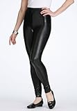 Roamans Plus Size Metallic Leggings by Denim 24/7