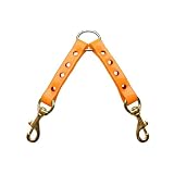 Premier Nite Lite Day Glo 2 Dog Coupler in Blaze Orange
