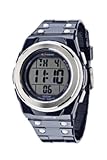 Sector - R3251272115 - Expander - Montre Homme - Quartz Digitale - Cadran Argent - Bracelet en R&eacute;sine Bleu