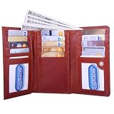 Leatherbay Women's Elegant Shopping Wallet - Cognac