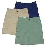 Toddler Boys' Twill Cargo Shorts with Adjustable Waist