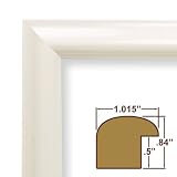 24x36 Picture Frame / Poster Frame 1" Wide Complete Shiny White Frame (FW177WH)