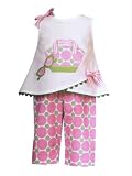 Girls Boutique Capri Outfit Summer Purse Pants Top Set 2T 3T 4T