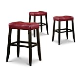 Saddle Back Wooden Bar Stools