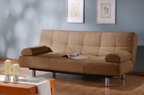 LifeStyle Solutions Aruba Casual Convertible Sofa in Khaki