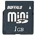 BUFFALO miniSD�J�[�h �������f�� 1GB RSDM-BS1G