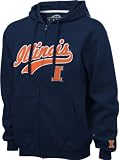 Illinois Fighting Illini Navy Varsity Full-Zip Hooded Sweatshirt