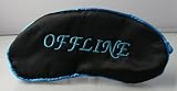 Schlafmaske, Text: "Offline", Augenmaske