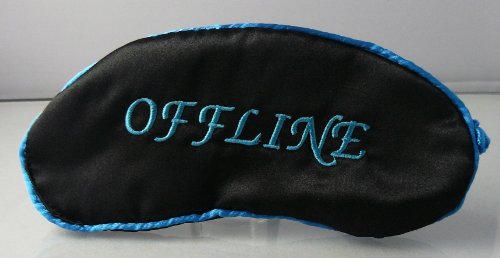Schlafmaske, Text: 