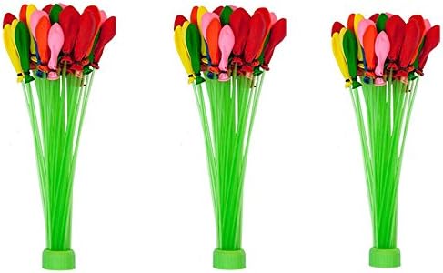 WHOLLY Water Balloons Total 111 PCS Fills in 60 Seconds 3 Bunches