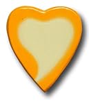 One World - Watercolor Heart Drawer Pull - Yellow