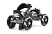 Skorpion Quadline® Street Skates - Large Black / White