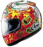 Arai RX7 Corsair Full Face Tommy Gun Replica Motorcycle Helmet Orange M