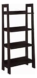 Ameriwood Mission Shaker Ladder Bookcase in Espresso