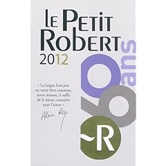 Petit Robert langue FSE 2012