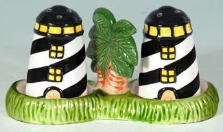 Lighthouse Salt + Pepper on Tray