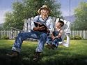 Good Book by Jorgen Sorensen. CANVAS WITH BRUSHSTROKES with 3/4 inch bars. 27.00 inches width by 13.00 inches height. Highest Quality Art Poster Print