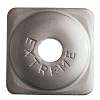 Square Aluminum Snowmobile Stud Backer - Natural - 24 Pack