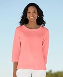 Three-quarter-sleeved Tee / Three-quarter-sleeved Merrow-trim Tee