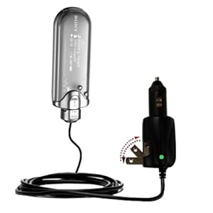 Car and Home 2 in 1 Combo Charger for the Sony Walkman NW-E005F - uses Gomadic TipExchange Technology