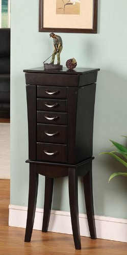 Nathan Direct Eiffel Tower 5 Drawer Jewelry Armoire