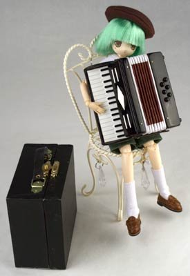Cover image : ミニチュア楽器　アコーディオン　8cm　黒 LAC-2BK