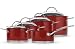 Wesco Kochtopf-Set rot 5tlg340701-02