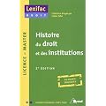 Histoire de droit et des institutions