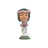 HAWAII HULA BRIDE BOBBLE HEAD DASHBOARD DOLL