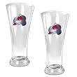 Colorado Avalanche 2pc 19oz Pilsner Glass Set - Primary Logo NHL Hockey