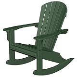 Poly-Wood SHR22GR Seashell Rocker, Green