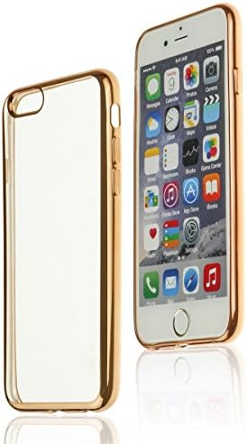 iPhone 6S Case, VAZON® Apple iPhone 6/6S Case 4.7 Inch Hybrid Shock-Absorption Bumper and Anti-Scratch Cover With Clear Back For iphone 6/6S -Gold