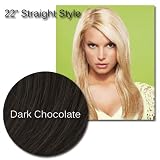 Jessica Simpson Hair Do - 22 inch Straight Clip-In Hair Extensions - Dark Chocolate