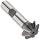 Niagara Cutter CH126 Single Angle Shank Type Chamfering Cutter, High Speed Steel, Uncoated (Bright), Weldon Shank, 45 Degree Angle, 1/2" Cutter Diameter, 8 Tooth, 1/8" Width
