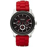 Fossil Machine Silicone Watch Red