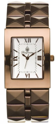 Burgmeister Venus BM501-415 Damen Quarz Uhr braun silbernes Zifferblatt