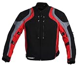 Joe Rocket Meteor 6.0 Mens Textile Motorcycle Jacket Black/Red/Gunmetal S
