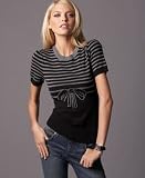 Tommy Hilfiger Calliope Short-Sleeved Striped Sweater