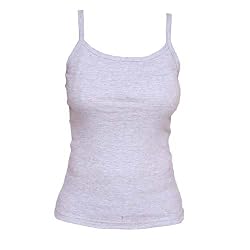 Solid Heather Gray Spandex Practice Cami Camisole Top for Girls, Youth Sizes