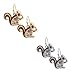 Cute Little Brown Tail Squirrel Earrings