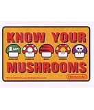 Nintendo Super Mario Know Your Mushrooms Sticker 96-327