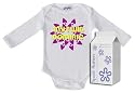 My Twin CUSTOM Long Sleeve PERSONALISED Vest Sizes 12-18 months + in funky Milk Carton