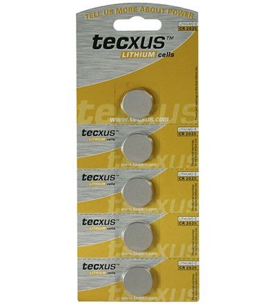 Tecxus CR 2025 Knopfzelle Lithium (5 St&uuml;ck) Preisvergleich