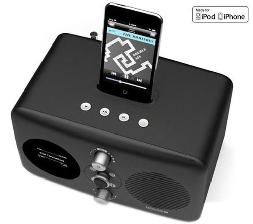 Revo Domino D2 Docking Station für Apple iPod/iPhone mit Wi-Fi-Streaming schwarz