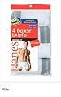 4 PACK Hanes Best Seller White Cotton Boxer Brief (BIG SIZE XXL Men) - Comfortable yet Stylish!